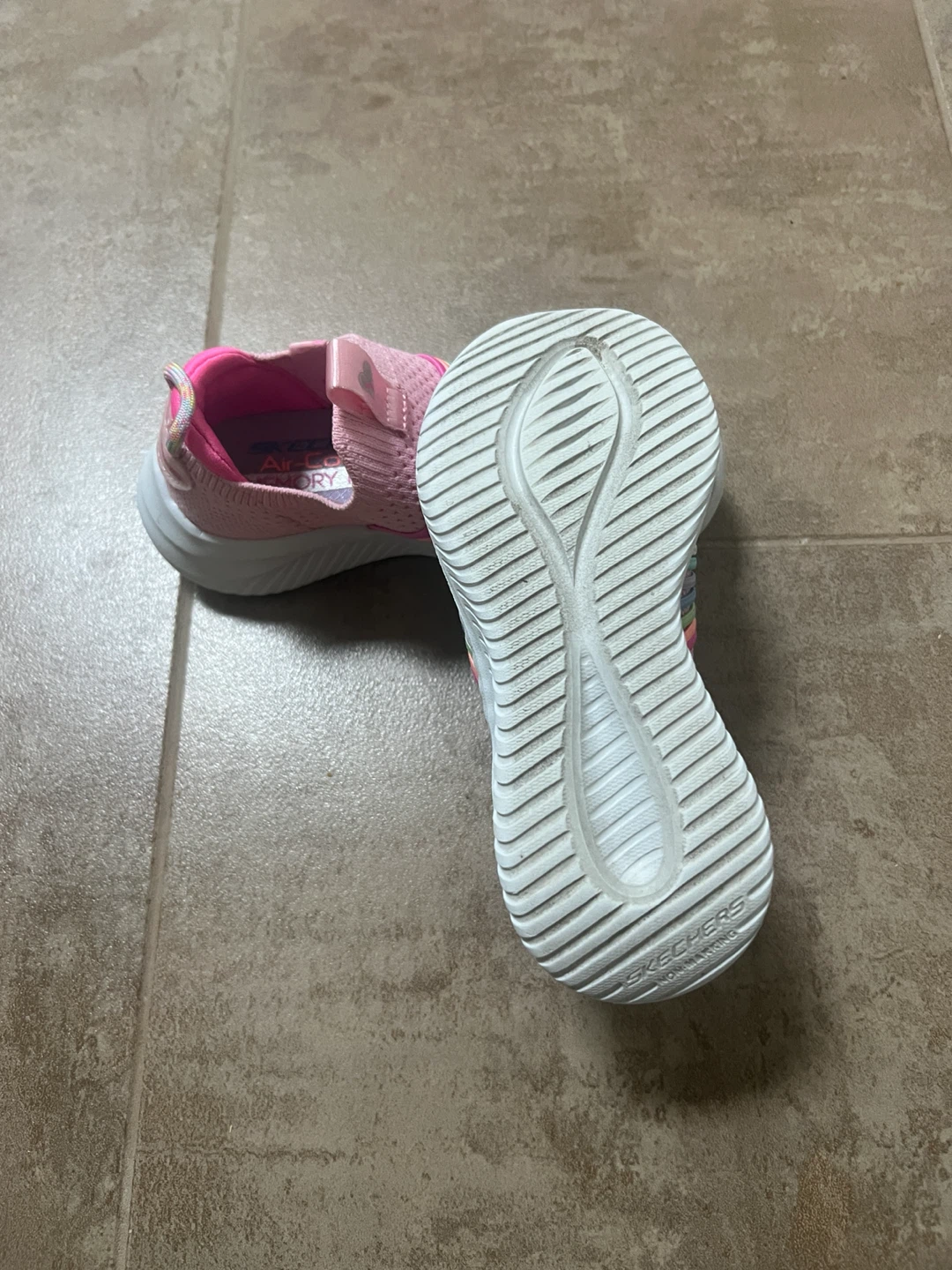 Skechers Pink Rainbow Slip-On Sneakers - Toddler Size 10.5 - photo 2