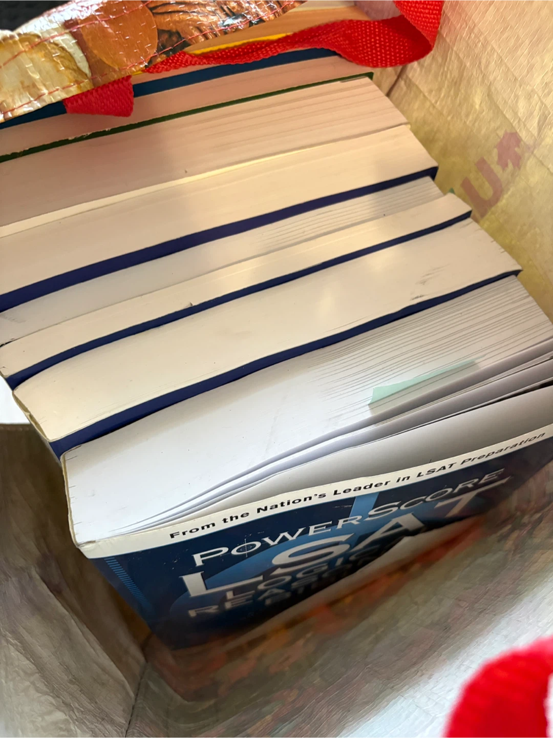 Bag of LSAT prep books - photo 2