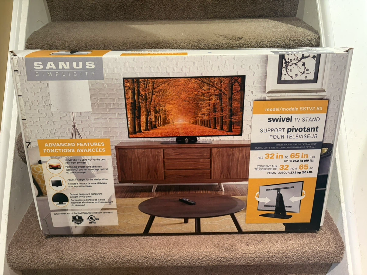 Sanus Swivel TV Stand 32” - 65” ( New Open Box )