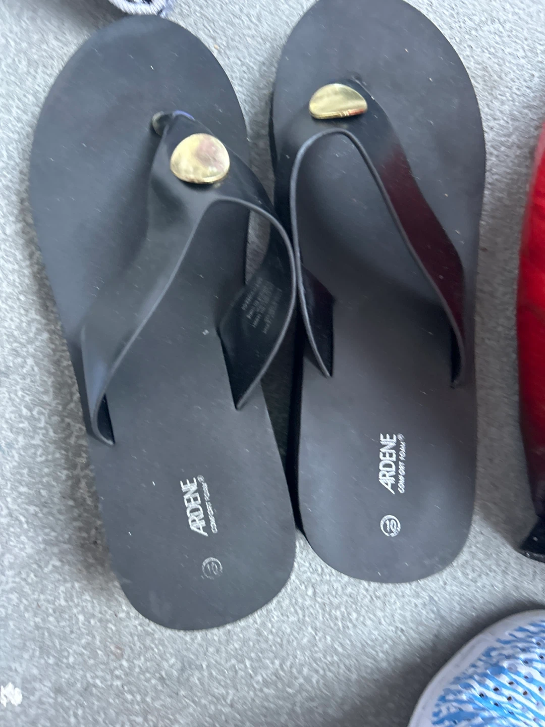 Ardene Black Comfort Foam Flip Flops