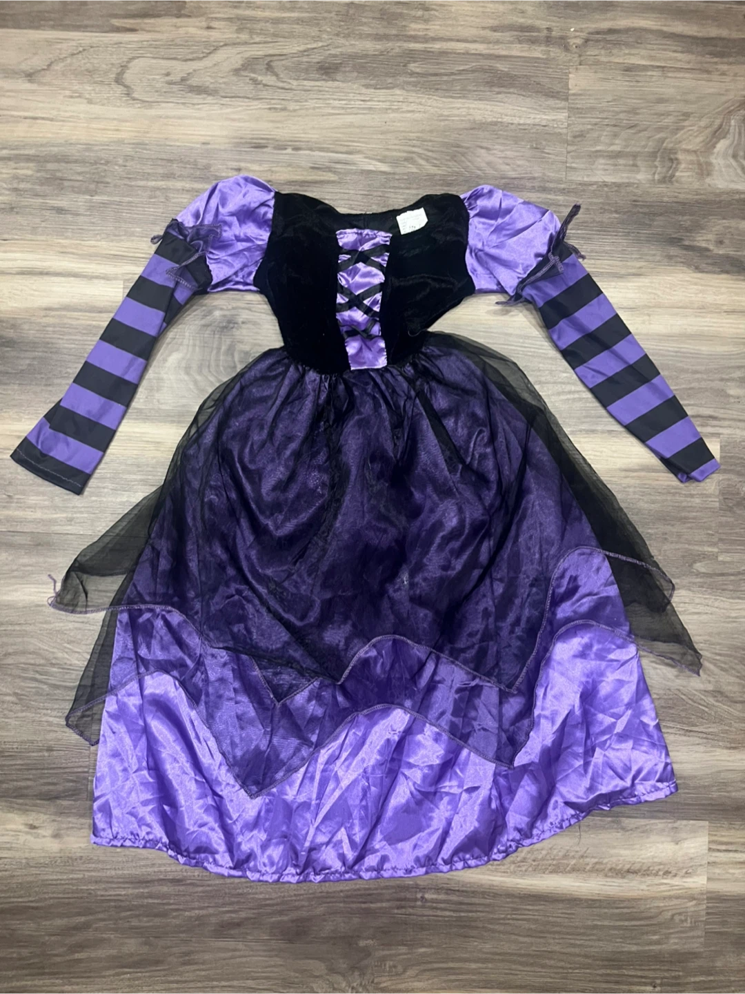Halloween Purple and Black Witch Costume