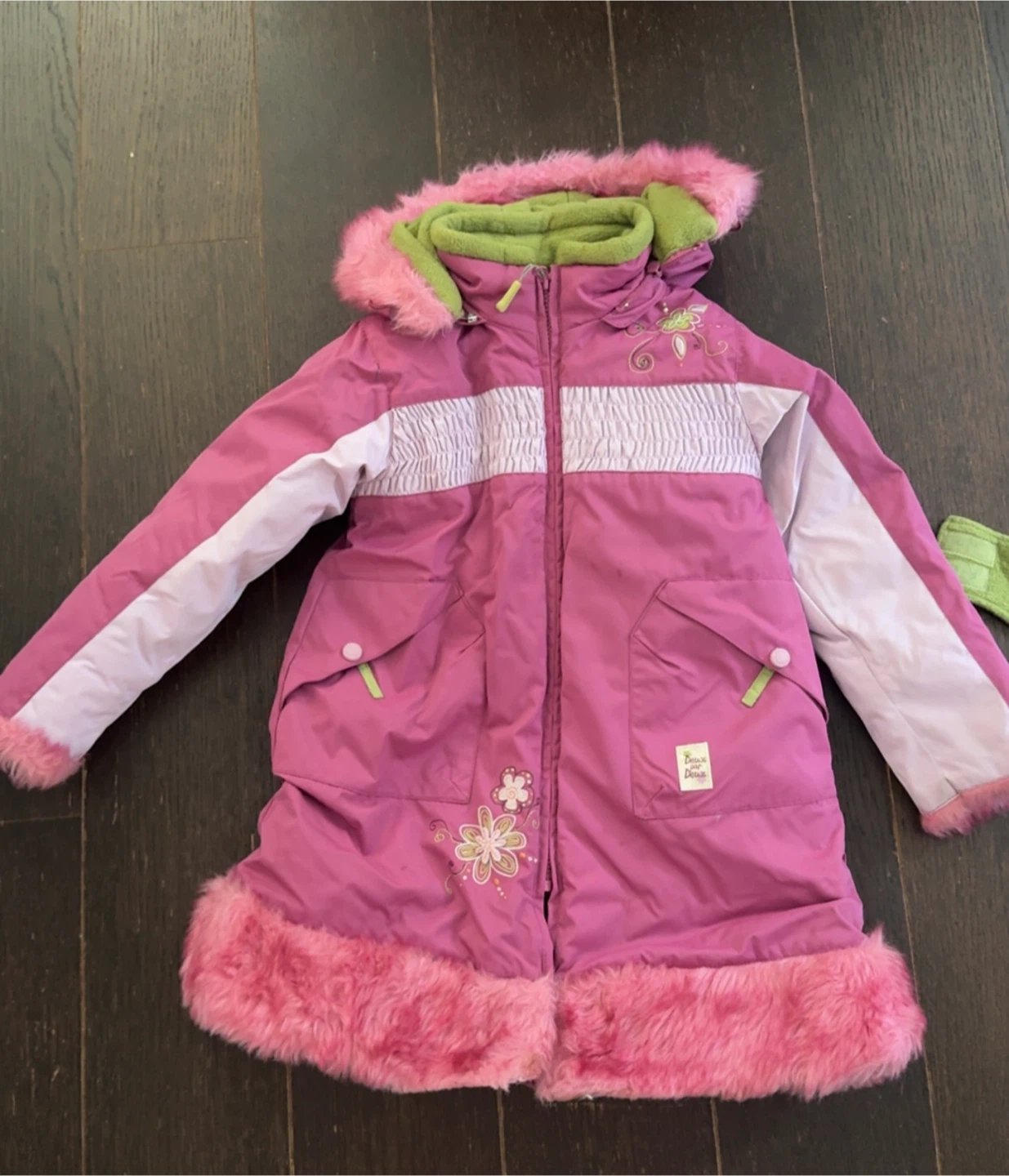 Deux par Deux pink girls Winter Coat