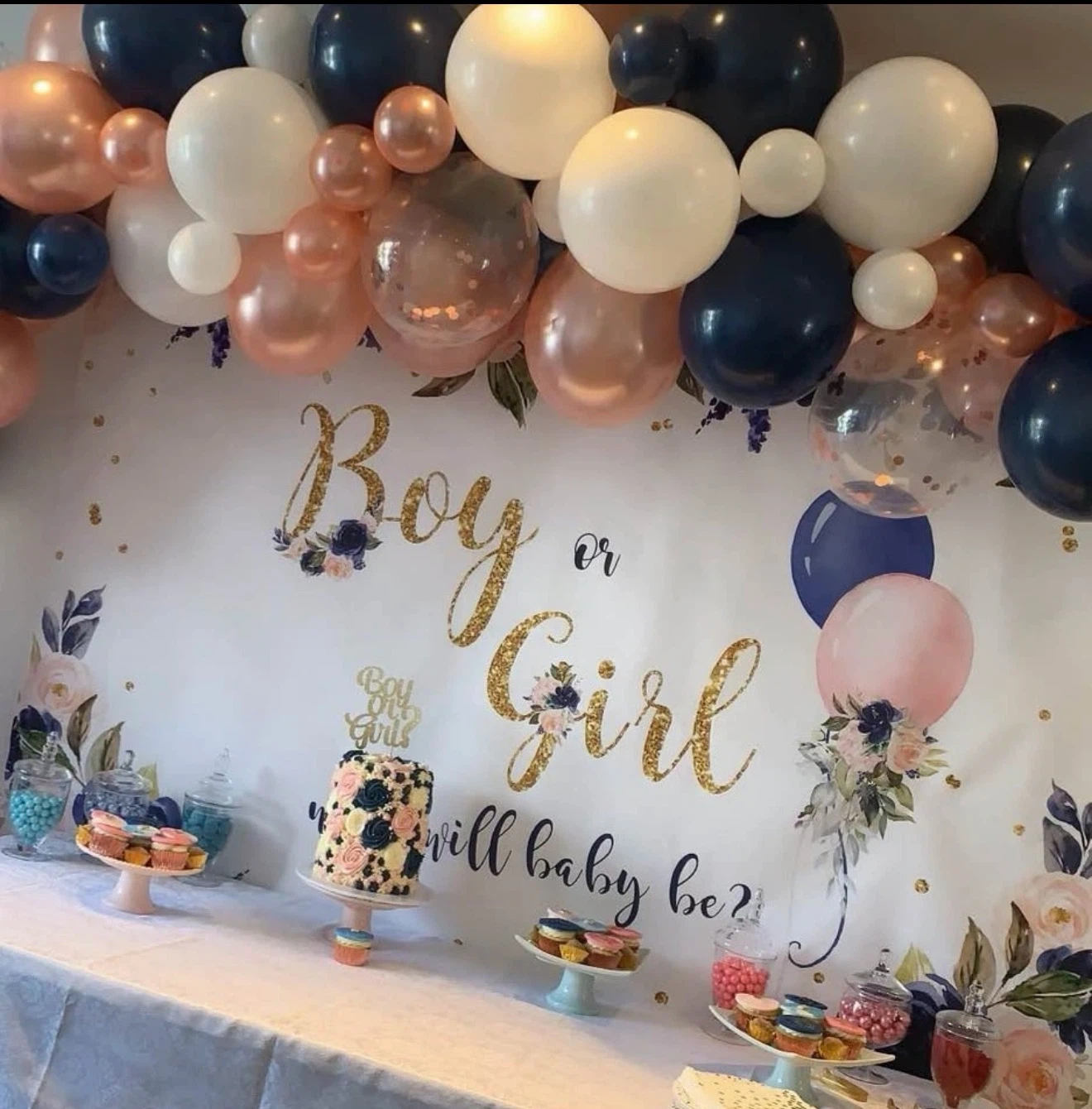 Gender Reveal Party Backdrop - photo 2