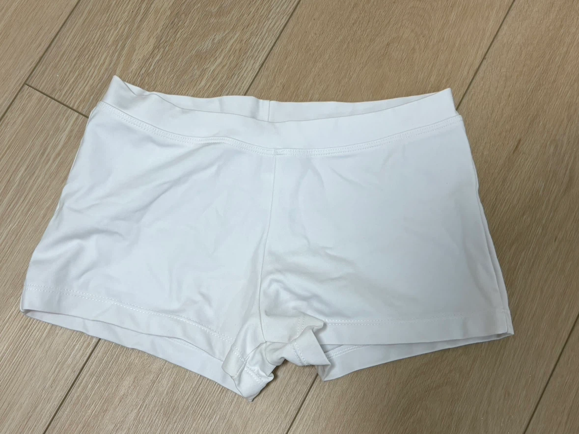 Large safety under skirt Capezio White Dance Shorts