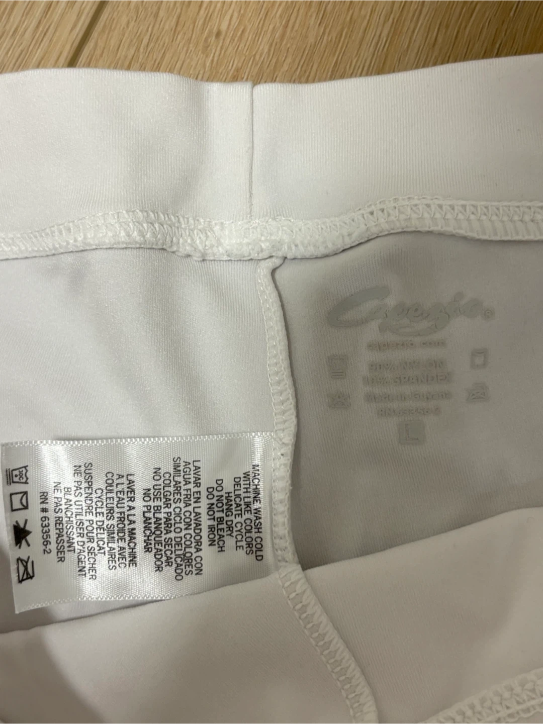 Large safety under skirt Capezio White Dance Shorts - photo 3