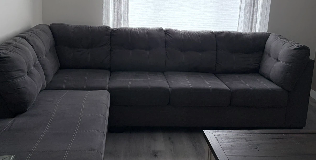 Dark Grey Sectional Sofa - photo 2