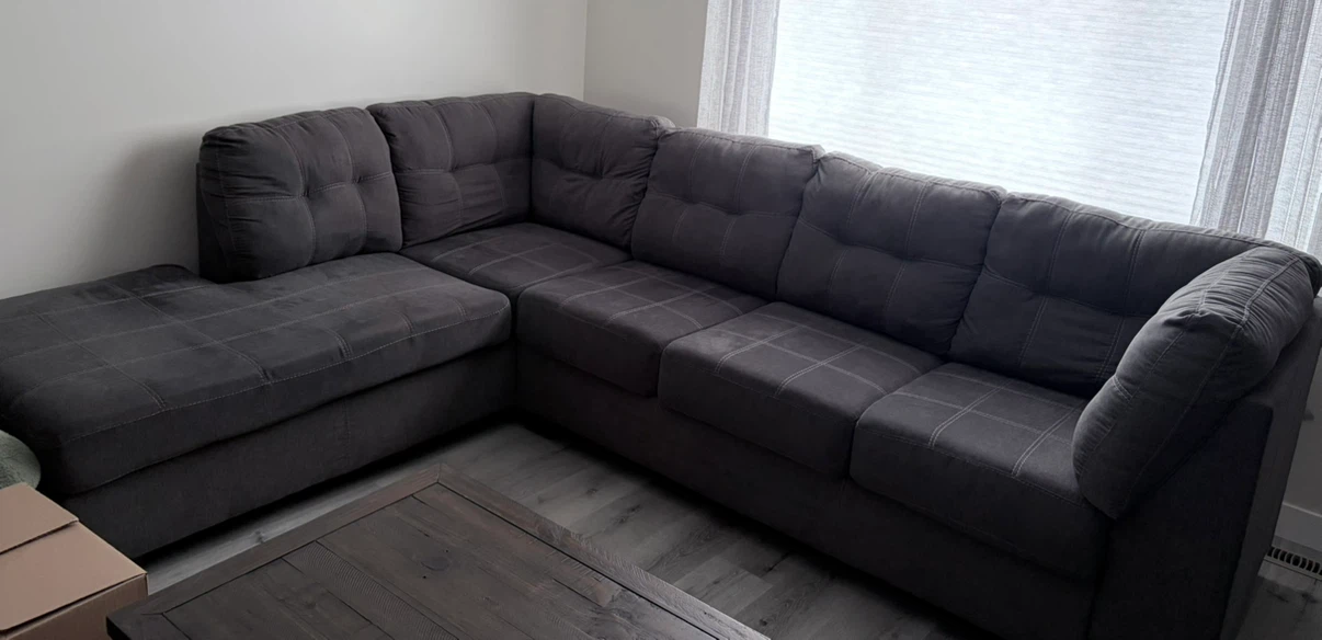 Dark Grey Sectional Sofa - photo 4