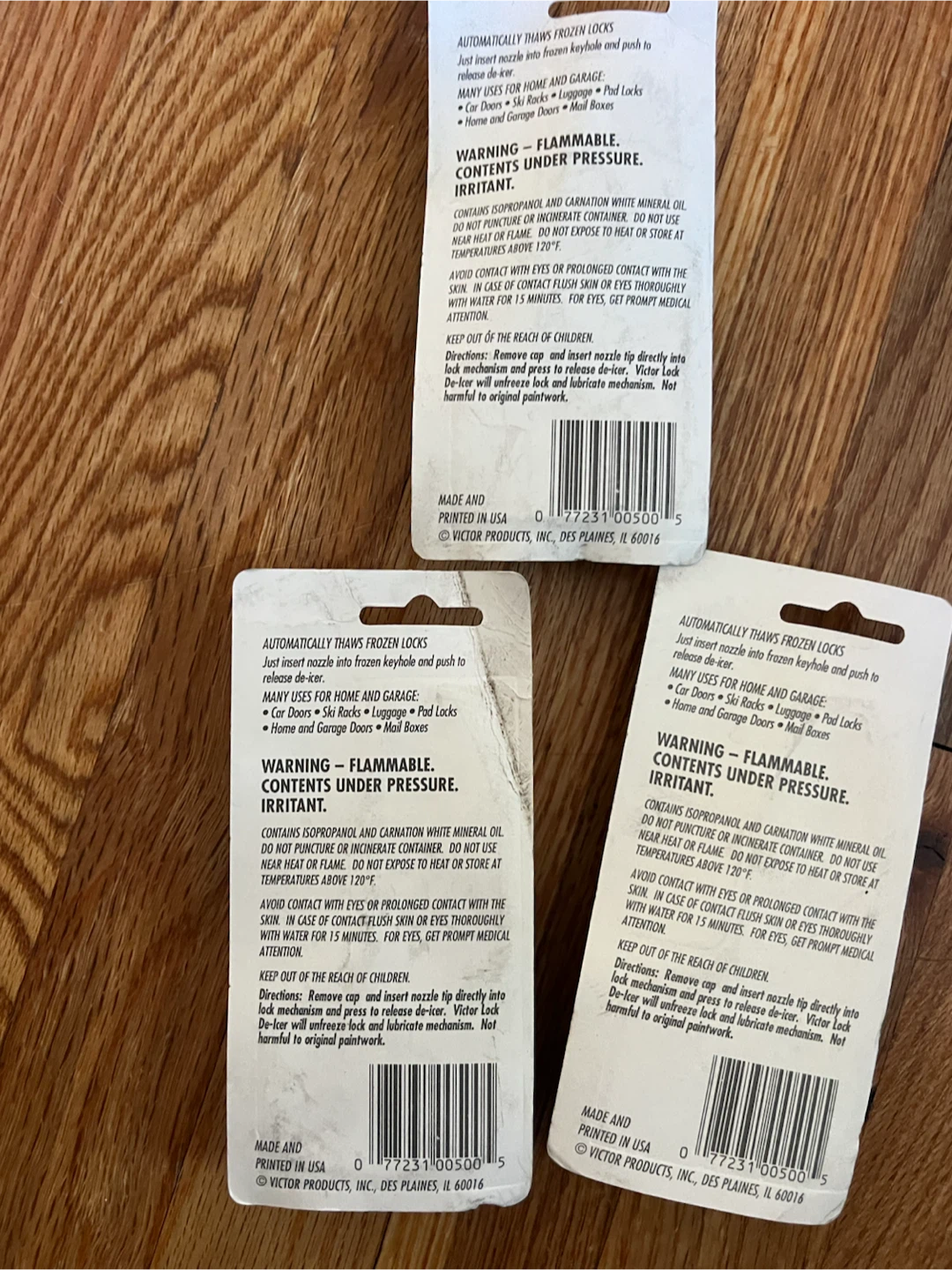 3-Pack Victor Lock De-Icer and Lubricant - photo 3