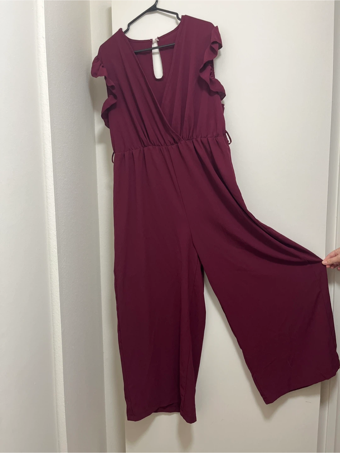 2XL Burgundy Sleeveless Jumpsuit - photo 2