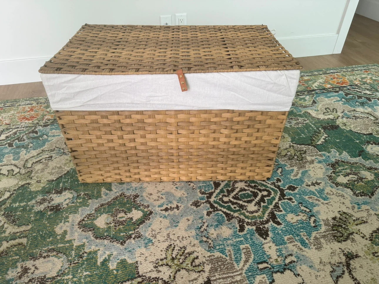 Woven Storage Hamper with Lid - photo 5
