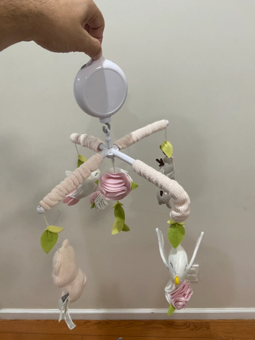 Baby Crib Mobile with Plush Animal Toys