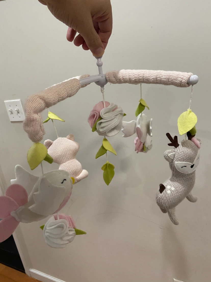 Baby Crib Mobile with Plush Animal Toys - photo 4