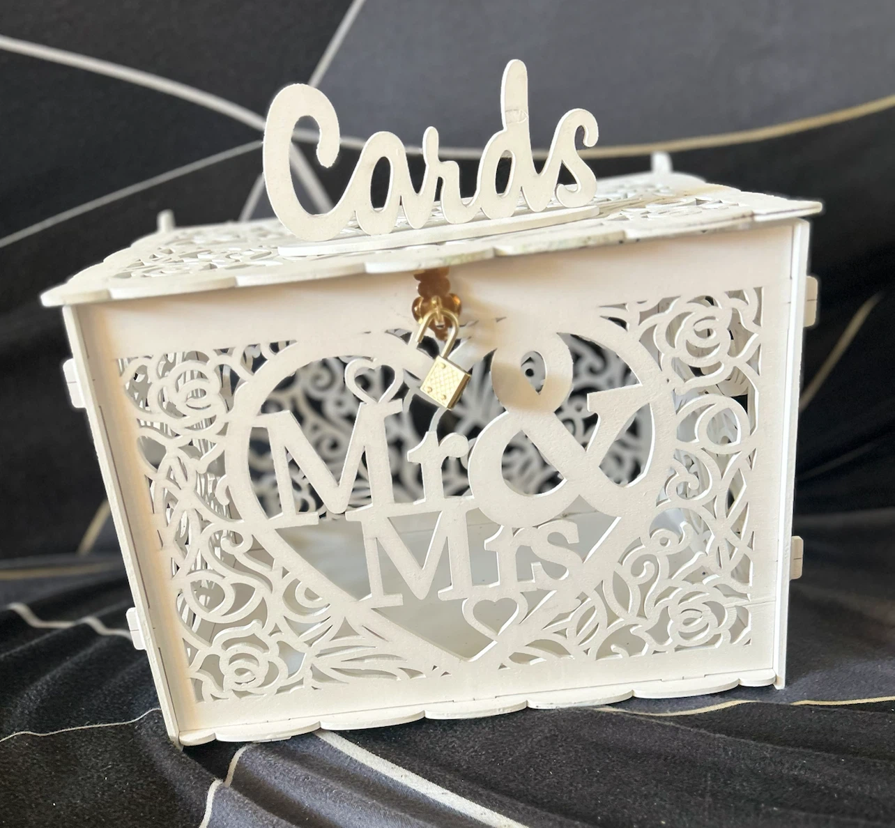 Wedding money box with lock and key - photo 2