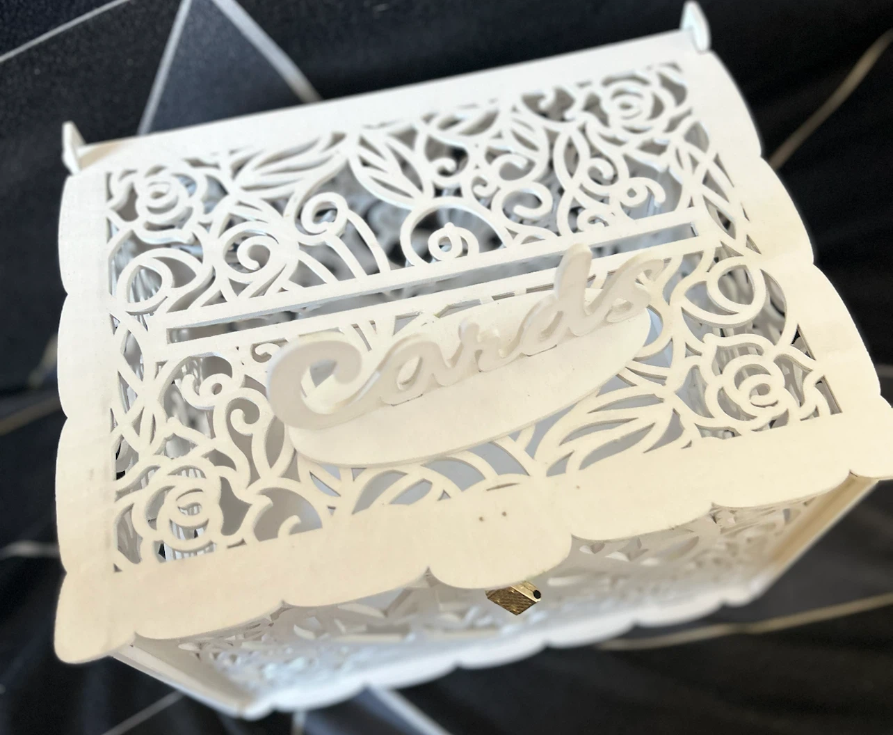Wedding money box with lock and key - photo 3