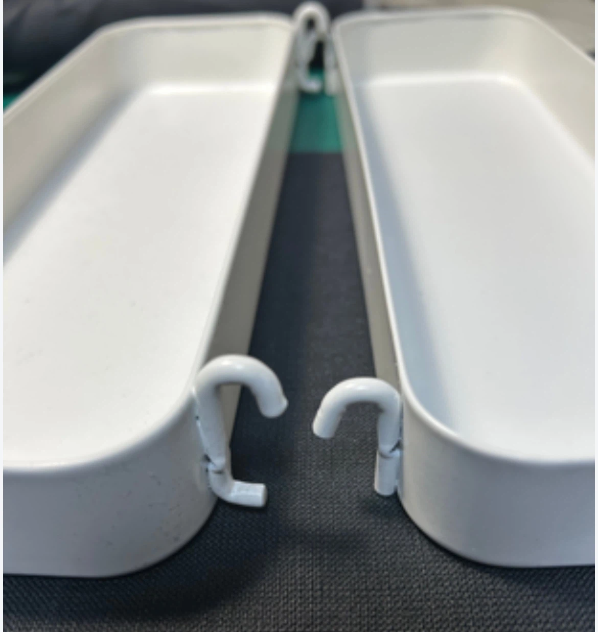 Set of 2 White IKEA organizers