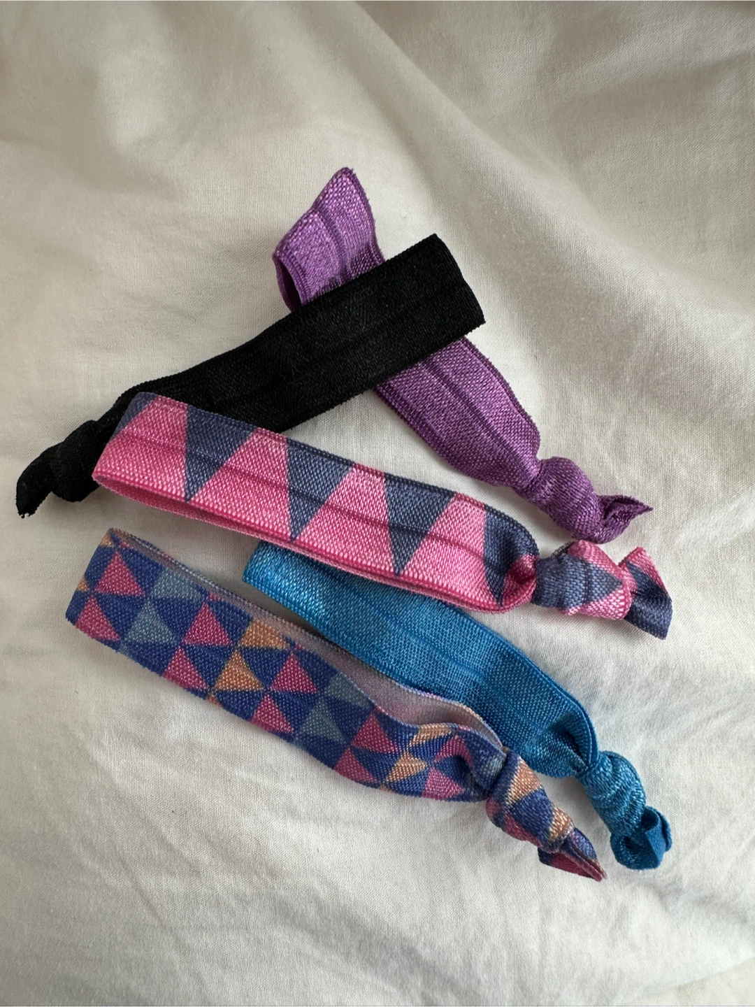 Set of 5 Assorted Elastic Hair Ties
