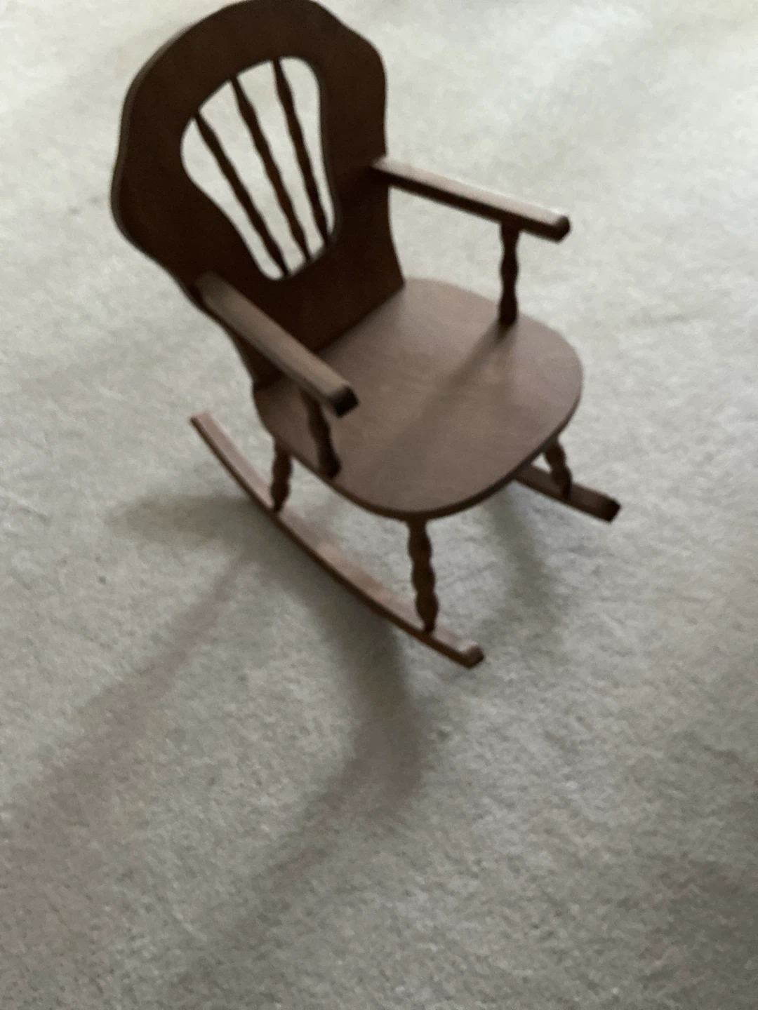 Small wooden rocking chair