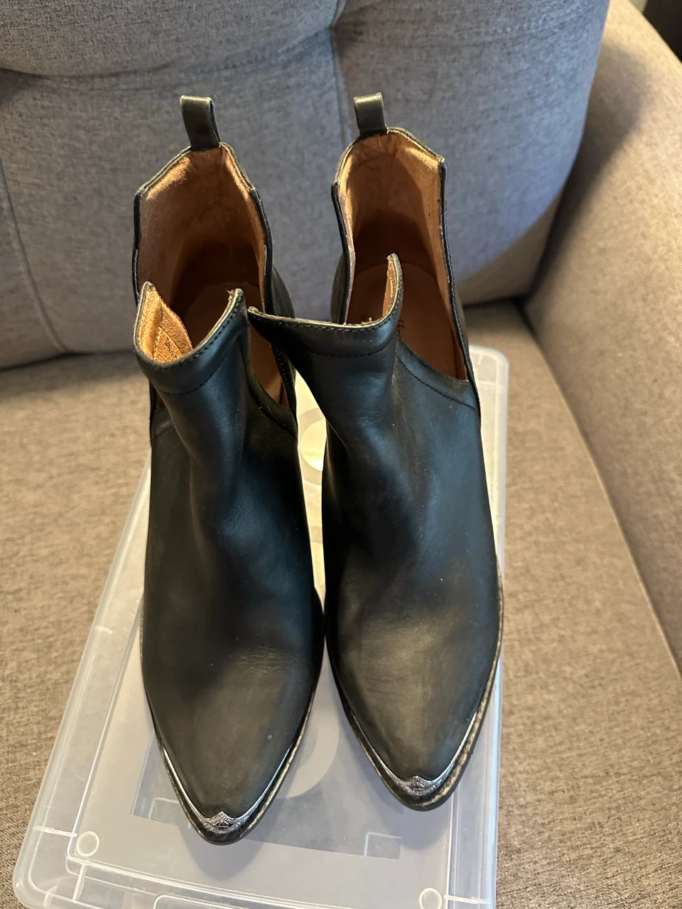 Jeffrey Campbell Black Leather Boots