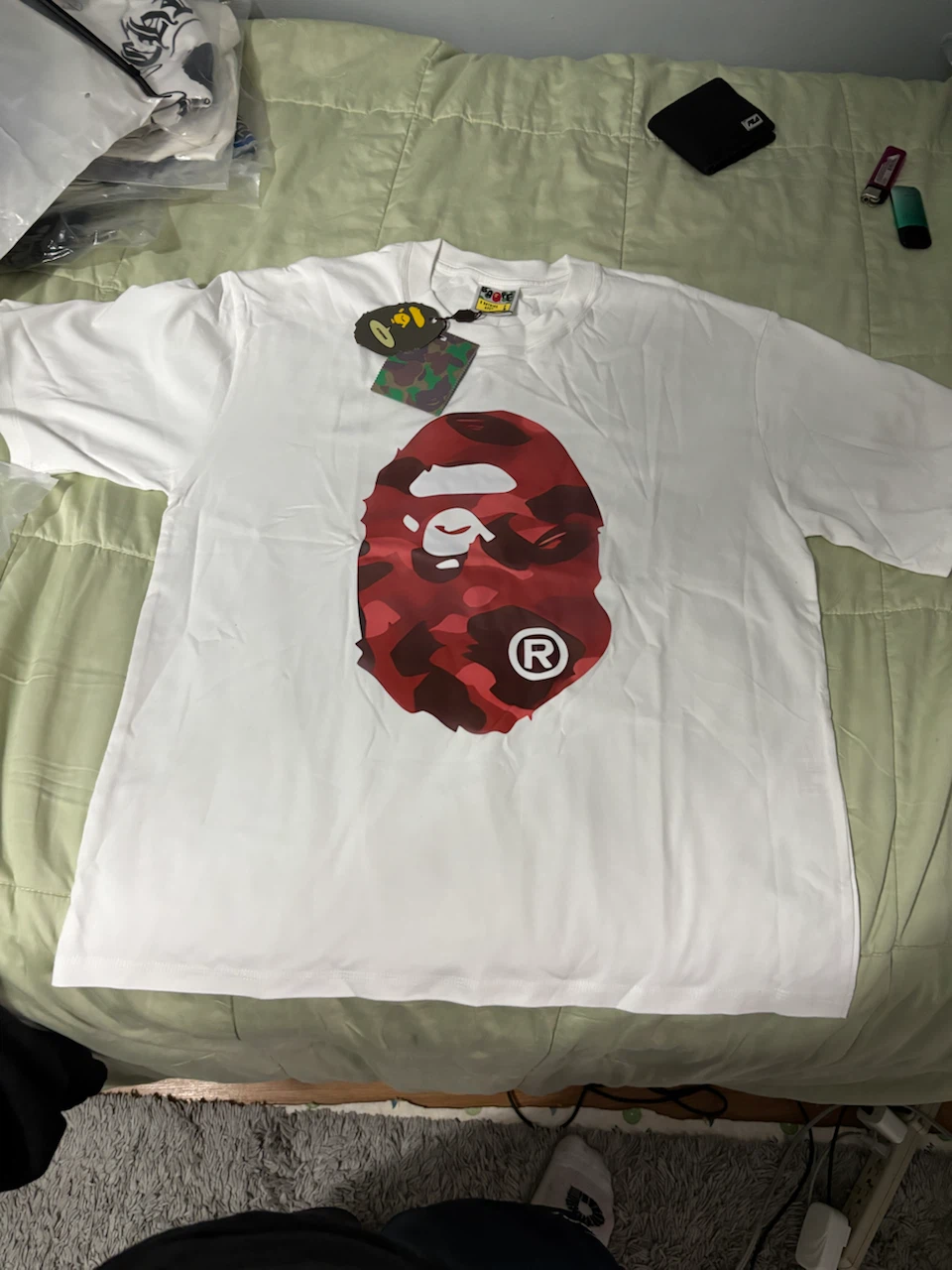 A Bathing Ape Red Camo T-Shirt