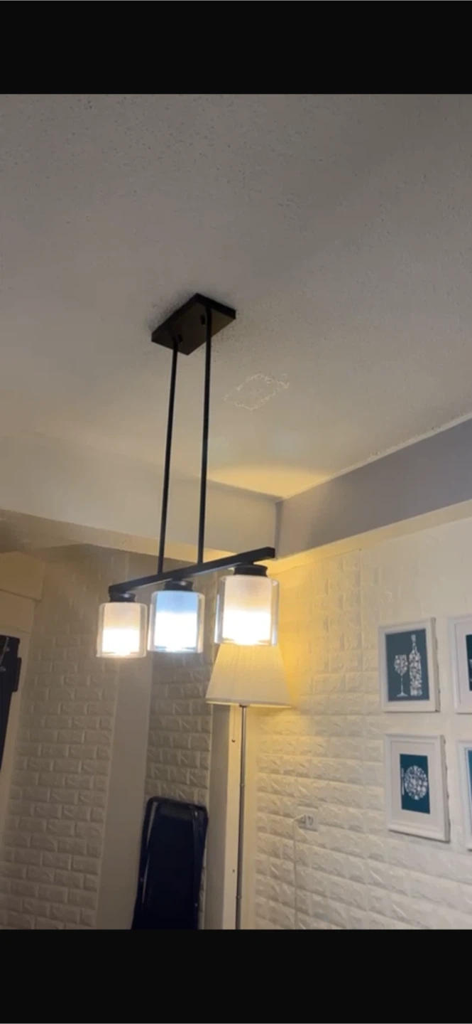 3-Light Linear Chandelier
