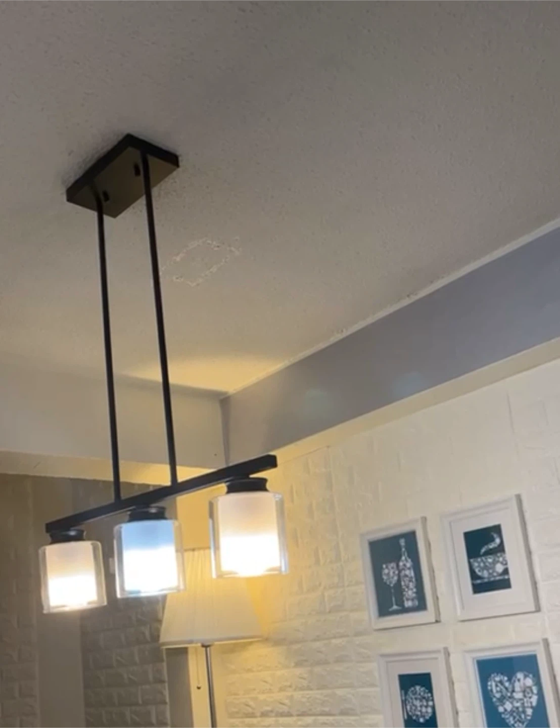 3-Light Linear Chandelier - photo 2