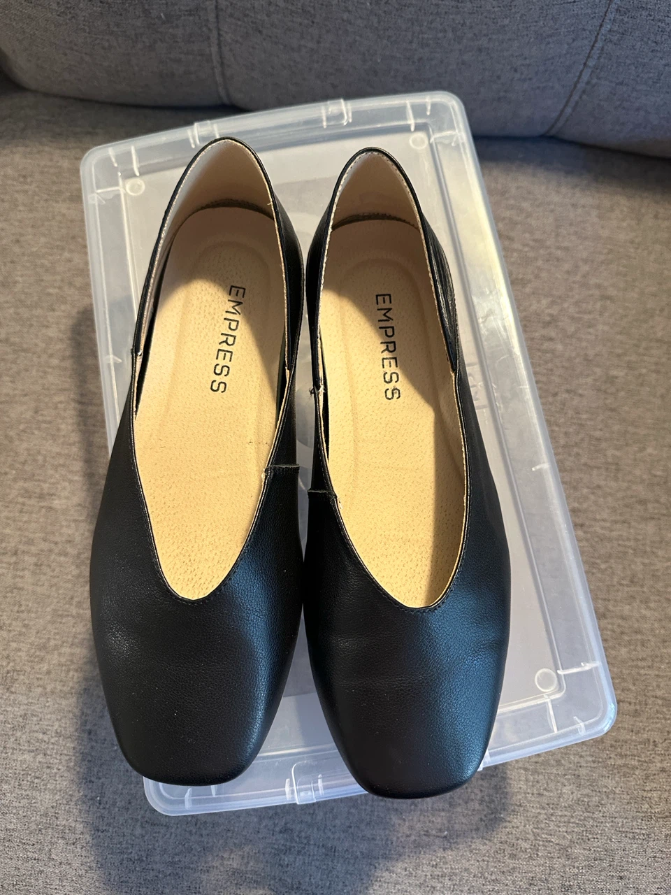 Empress Black Flats