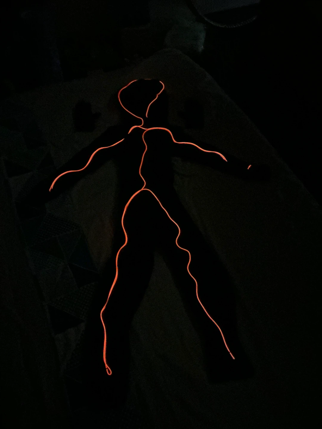 Light Up LED Stick Figure Costume - photo 2