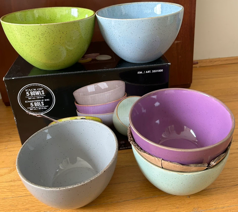 Signature Housewares Pack of 5 Bowls - photo 2