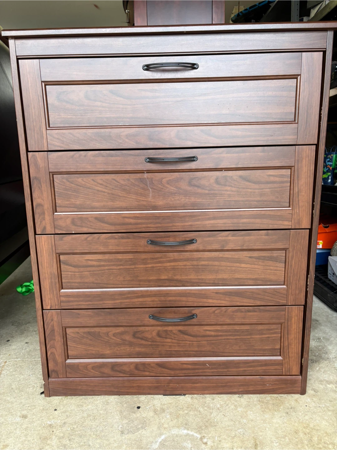Wooden Dresser with 4 Drawers and matching side tables