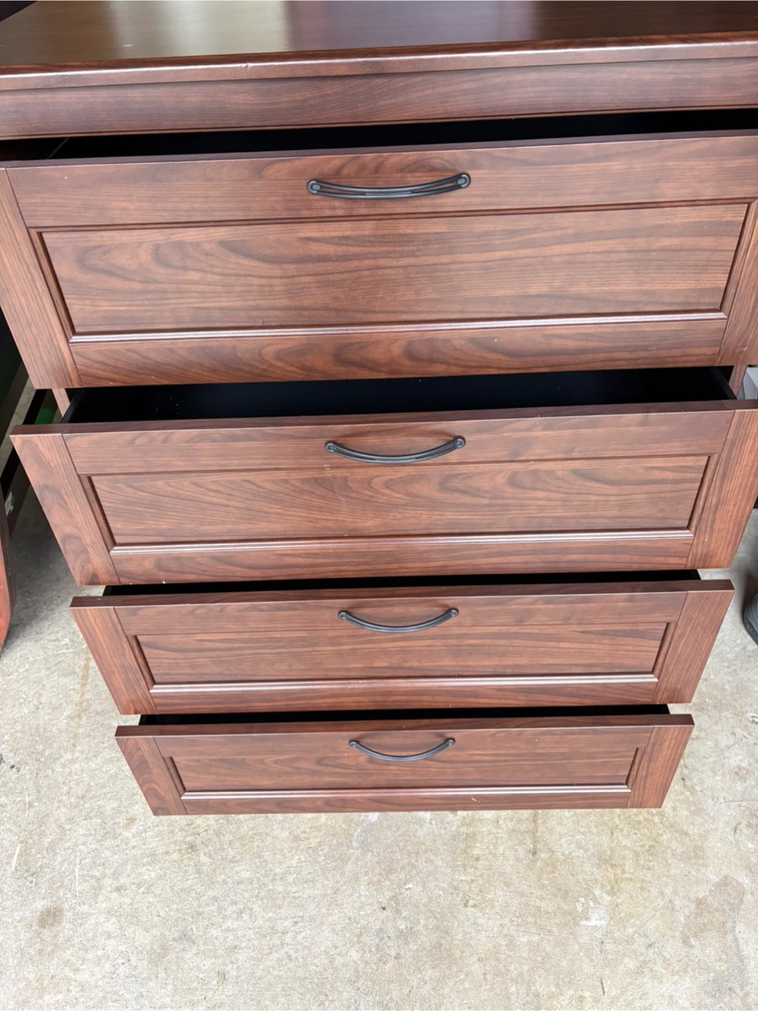 Wooden Dresser with 4 Drawers and matching side tables - photo 2