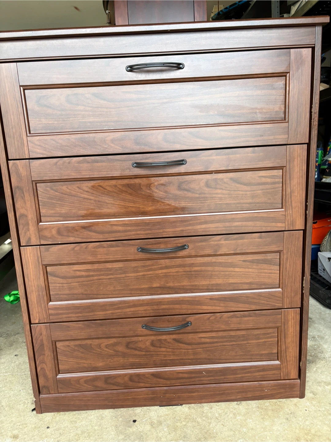 Wooden Dresser with 4 Drawers and matching side tables - photo 3