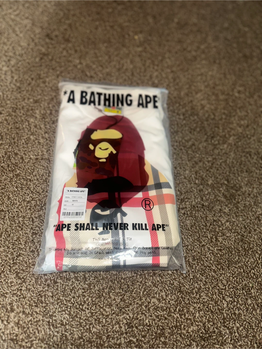 A Bathing Ape APE SHALL NEVER KILL APE T-Shirt
