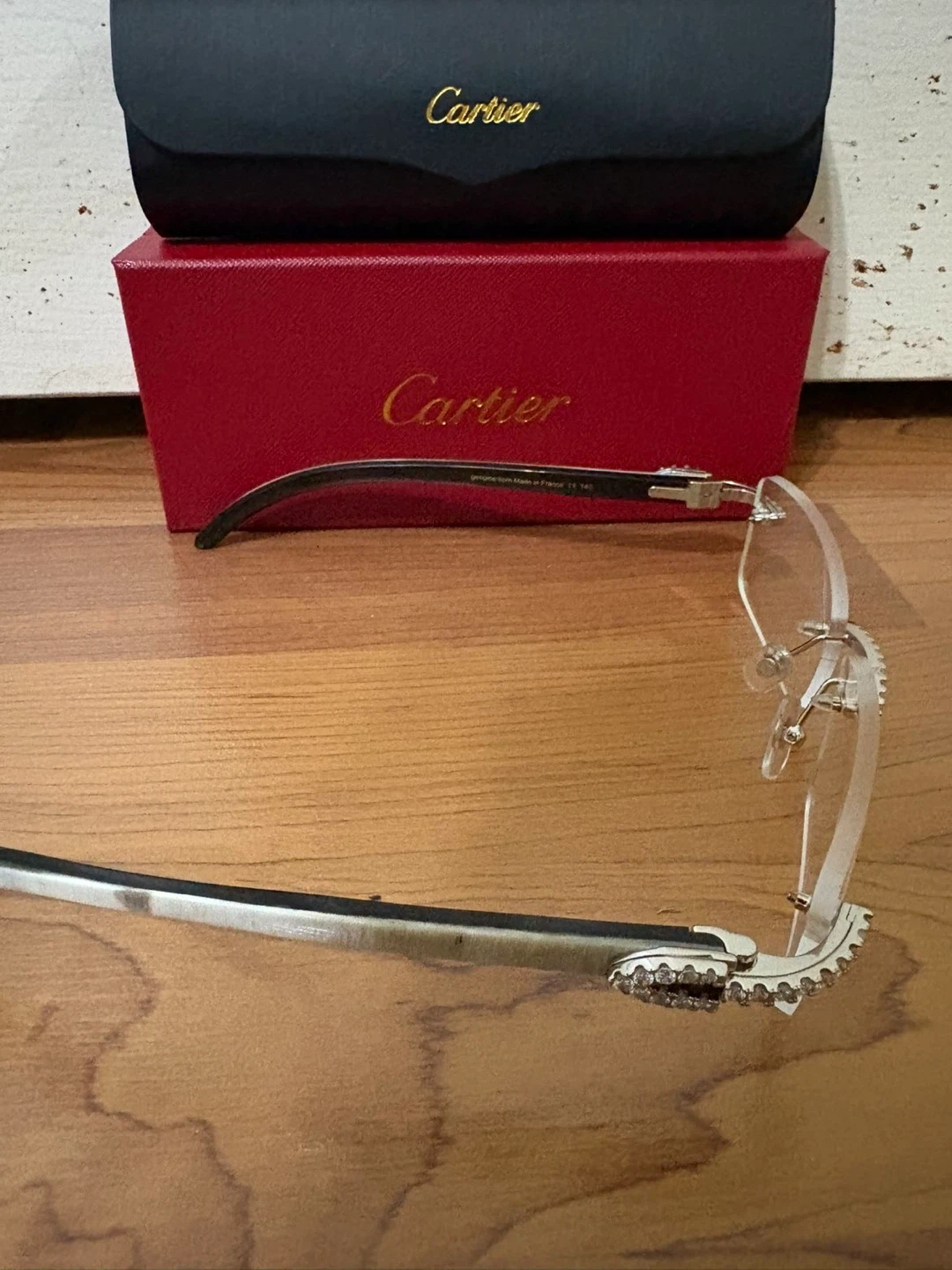 Cartier Rimless Eyeglasses with Diamond Accents - photo 3
