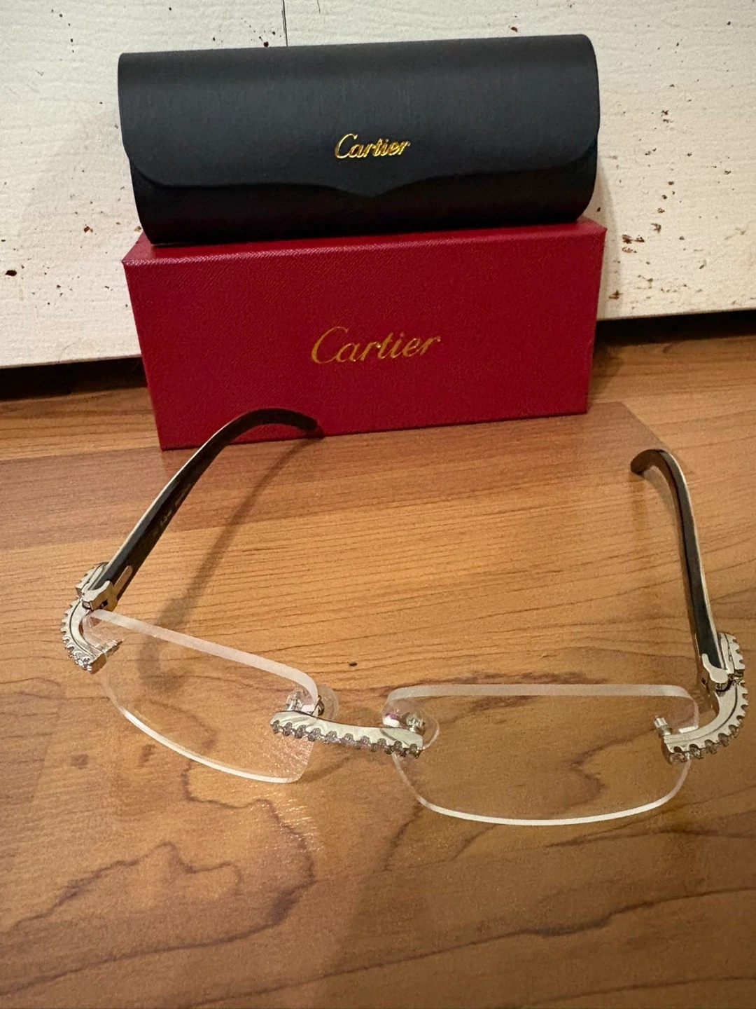 Cartier Rimless Eyeglasses with Diamond Accents - photo 5