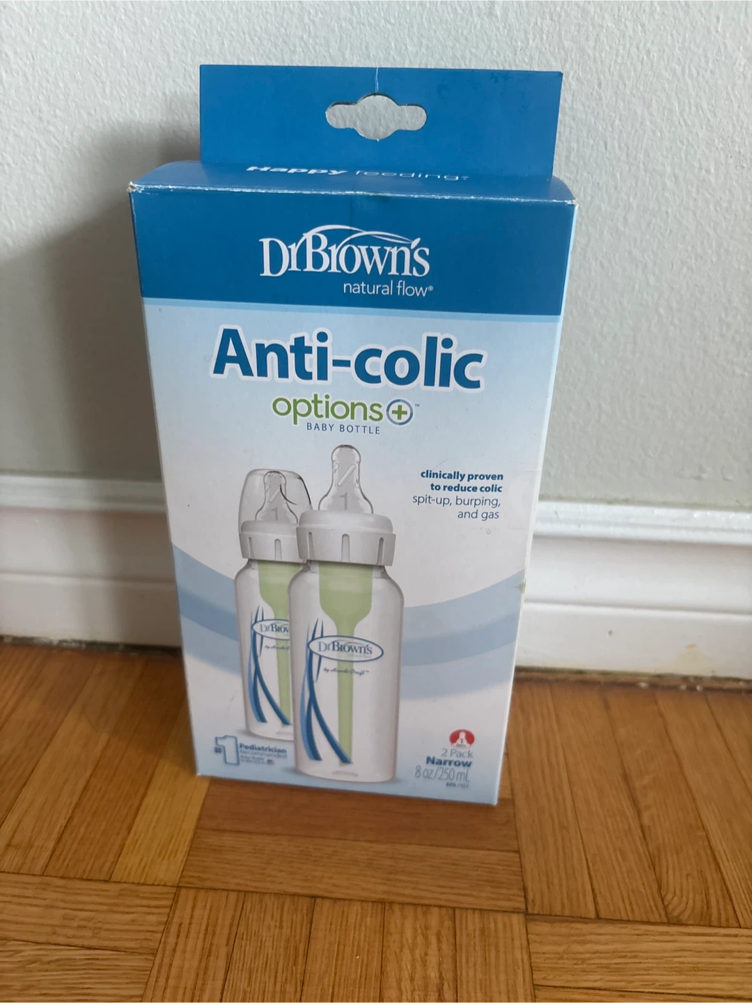 Dr. Brown's Anti-Colic Options Baby Bottles - 8 oz (2 Pack)