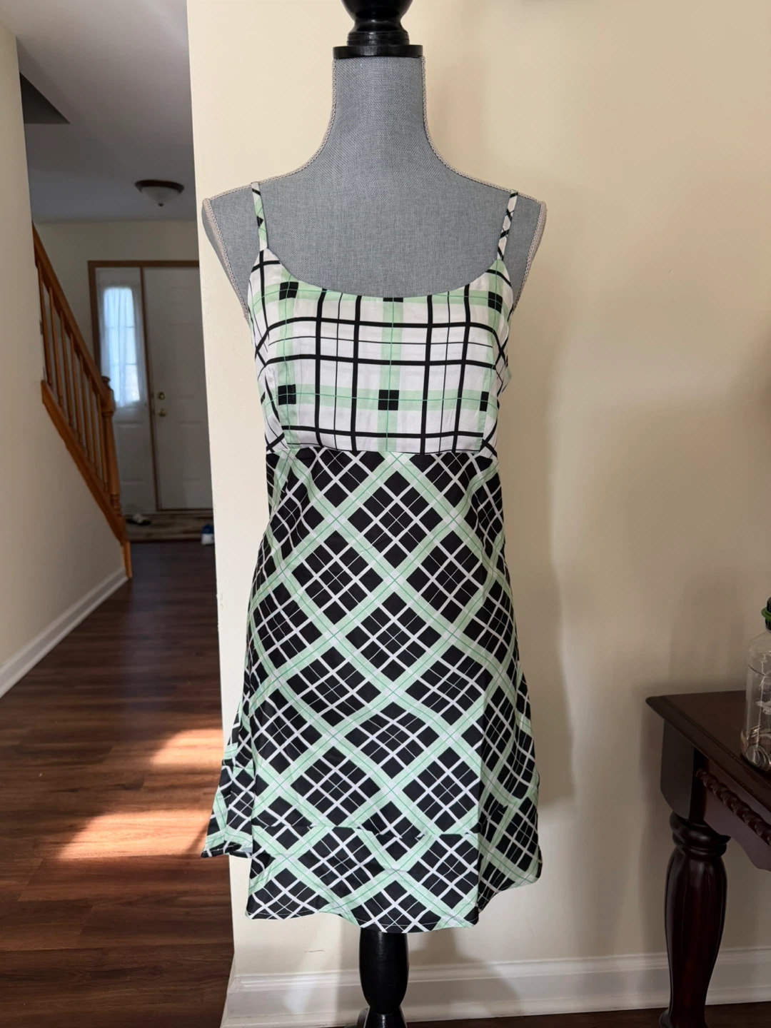 Anewsta Plaid Sleeveless Dress Size 12
