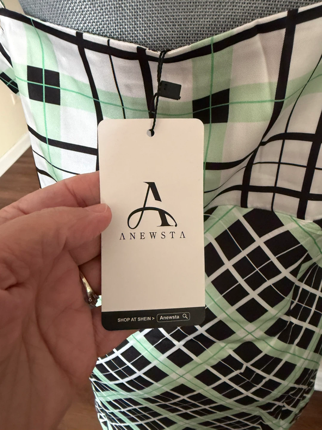 Anewsta Plaid Sleeveless Dress Size 12 - photo 3