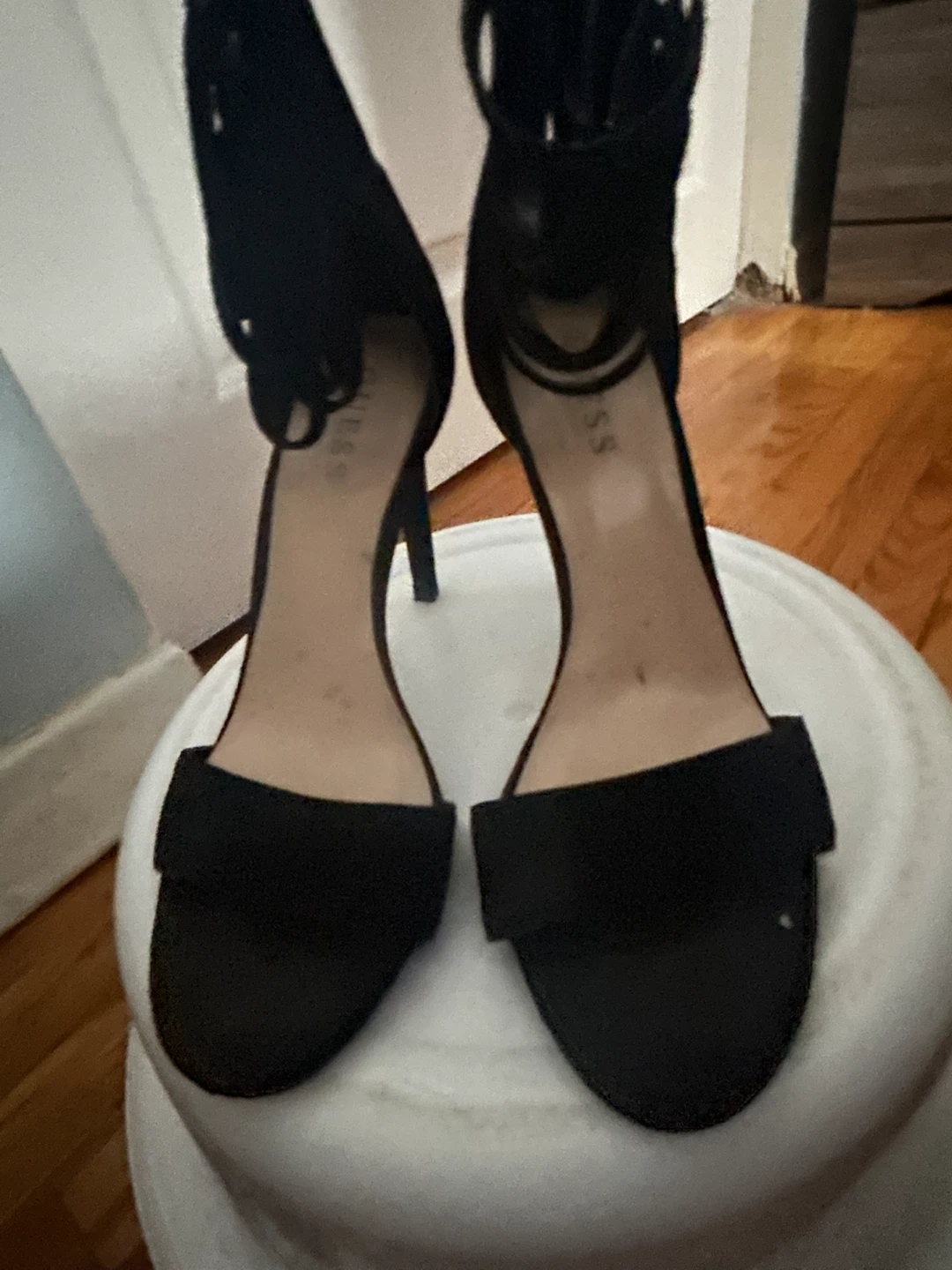 GUESS Black High-Heel Sandals – Size 7