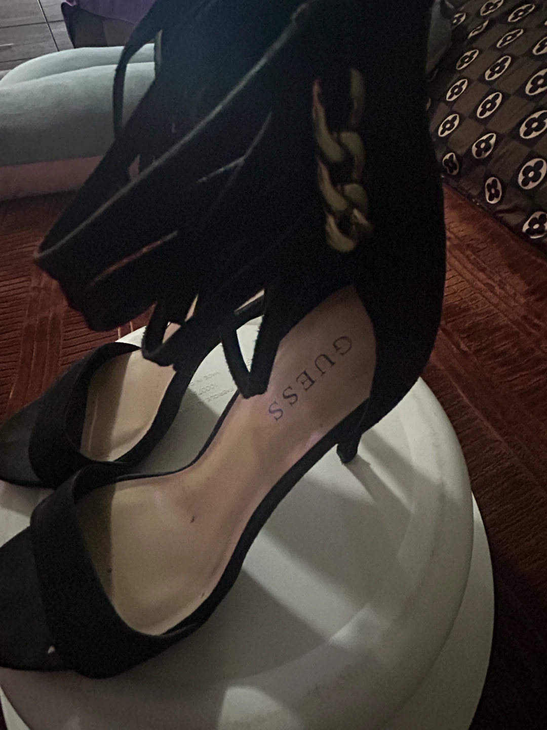 GUESS Black High-Heel Sandals – Size 7 - photo 3