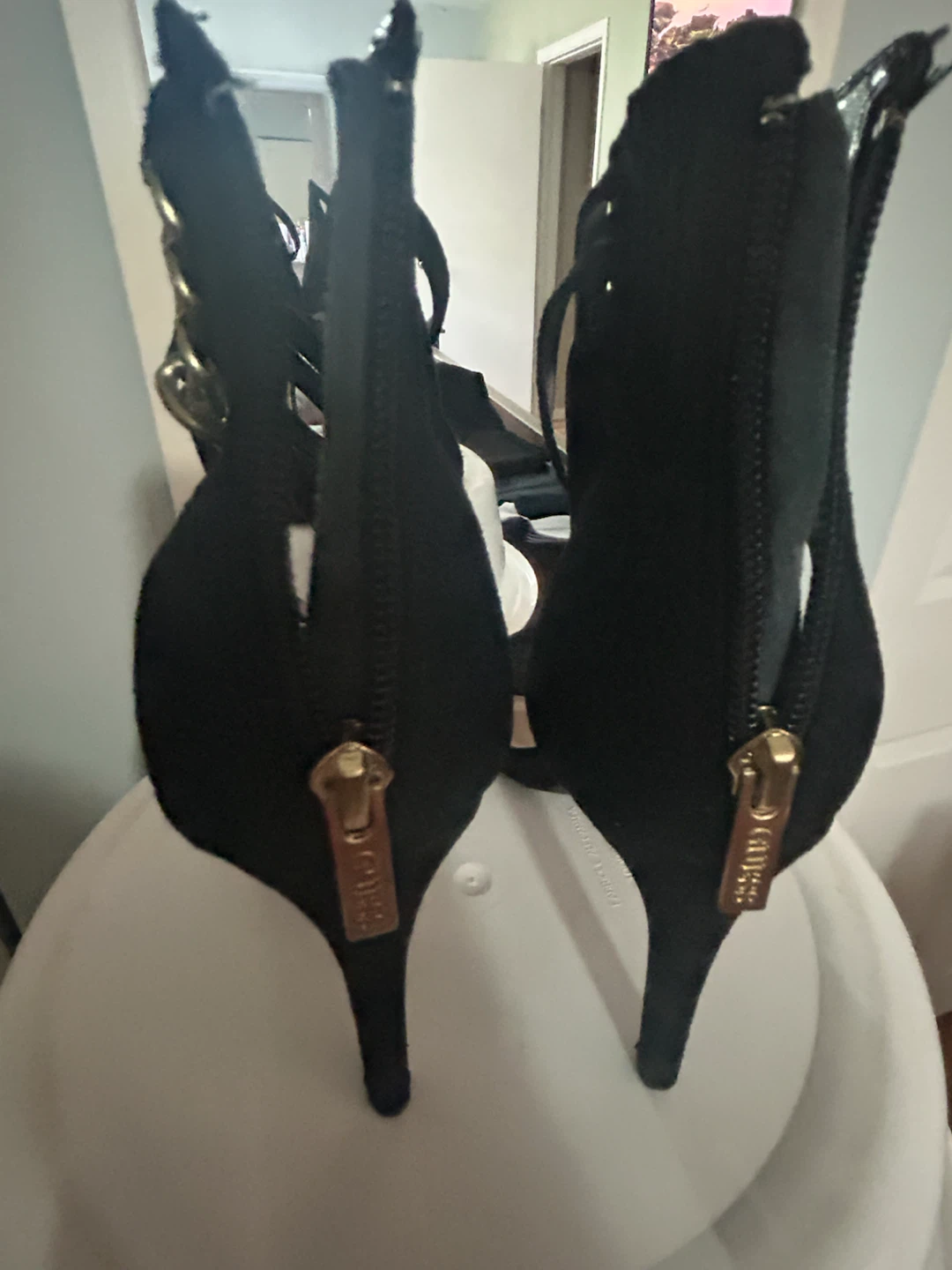 GUESS Black High-Heel Sandals – Size 7 - photo 4