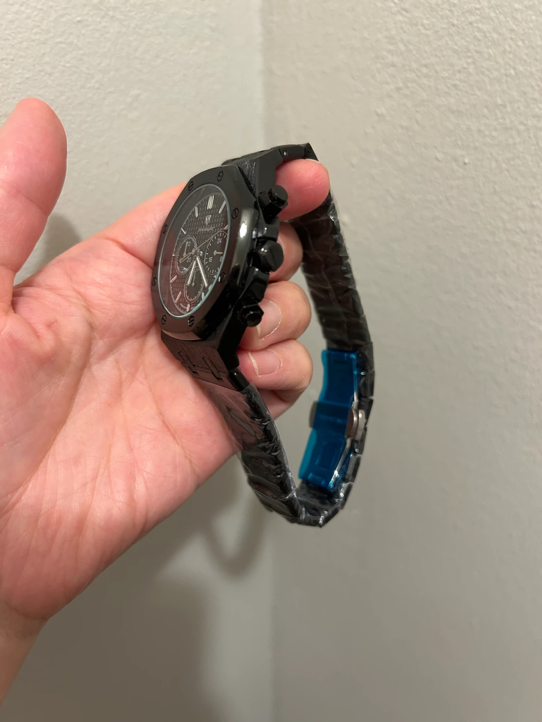 Brand New Poedagar Men’s Chronograph Watch - All Black - photo 2