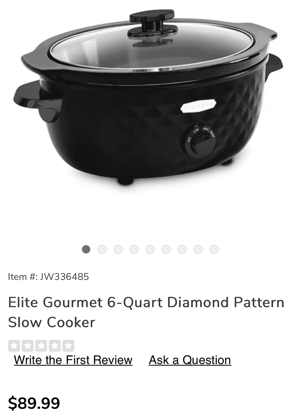 Elite Gourmet 6-Quart Slow Cooker - photo 2