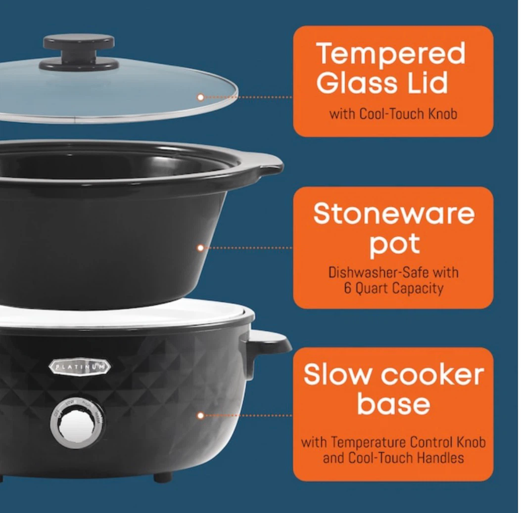 Elite Gourmet 6-Quart Slow Cooker - photo 3