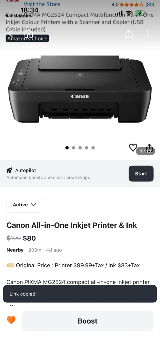 Canon printer with Ink - photo 2