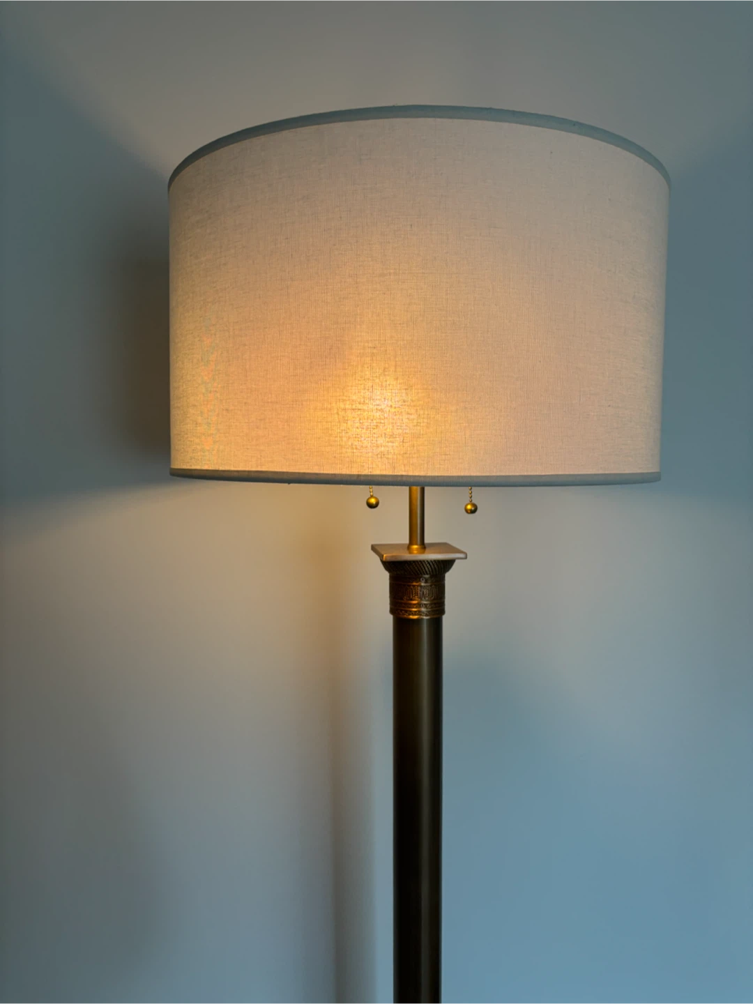 Restoration Hardware vintage brass floor lamps. - photo 2