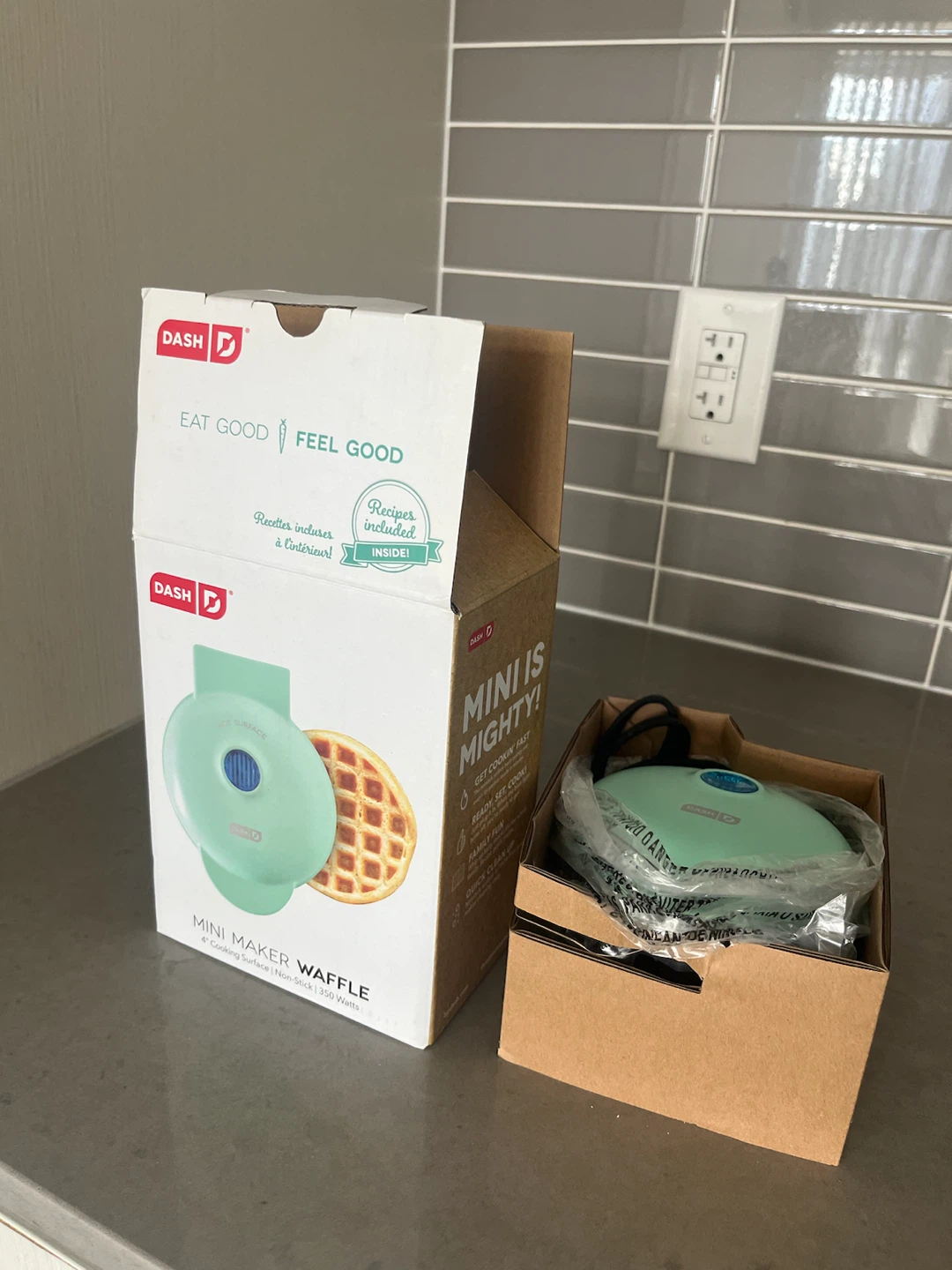 Dash Mini Waffle Maker - Aqua - photo 2