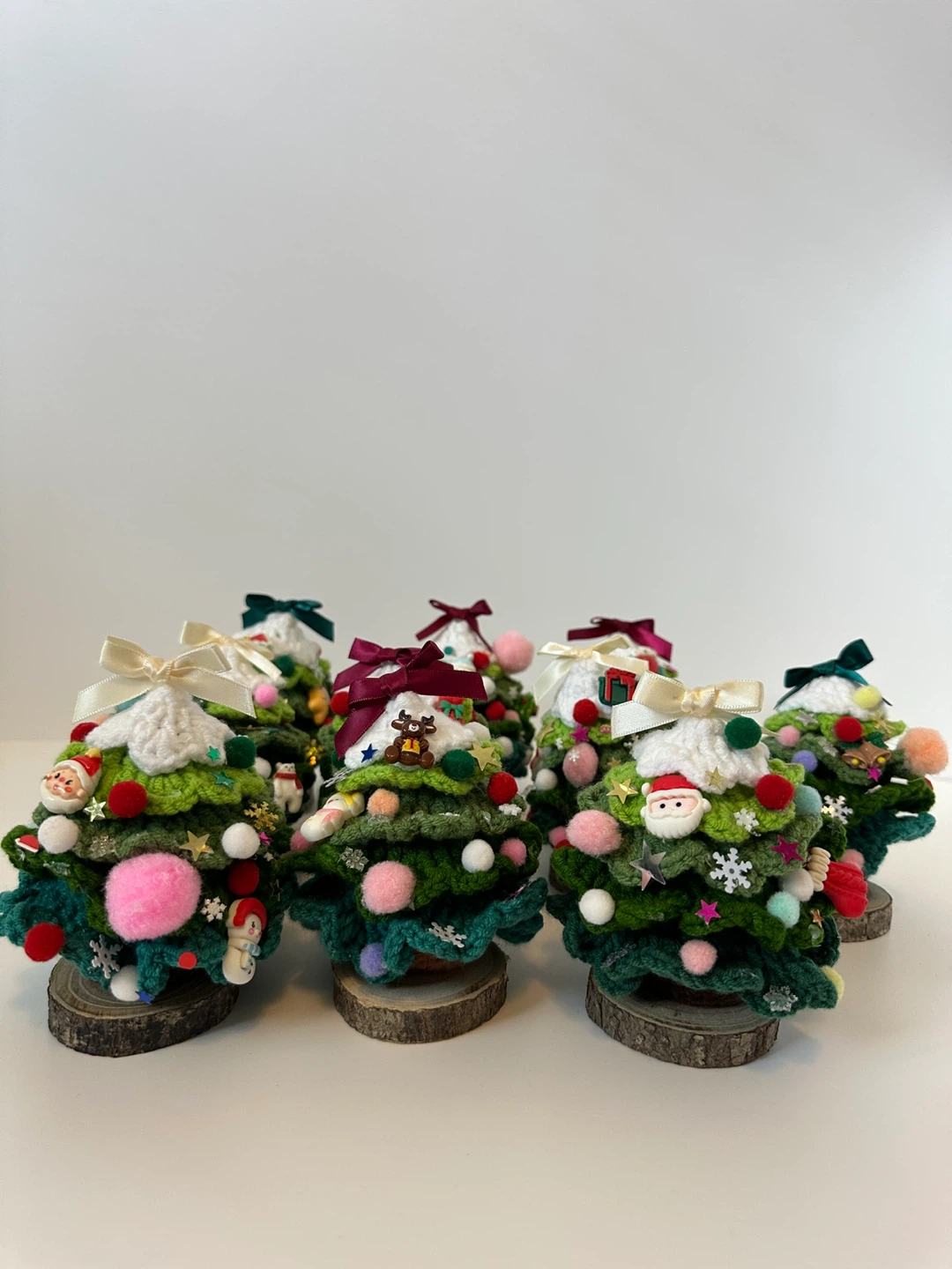 Handmade Crochet Christmas Trees