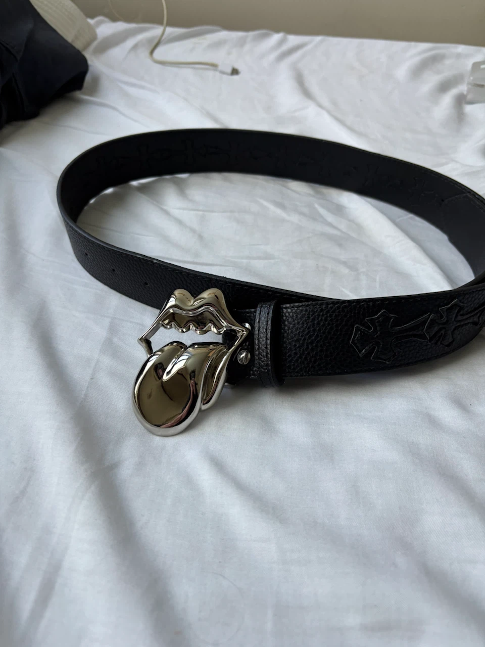 Chrome Hearts Rolling Stones Tounge Belt