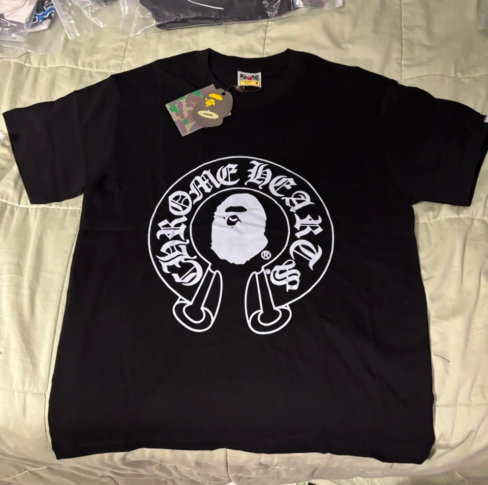 Bape / Chrome Hearts Tee Shirt SZ L