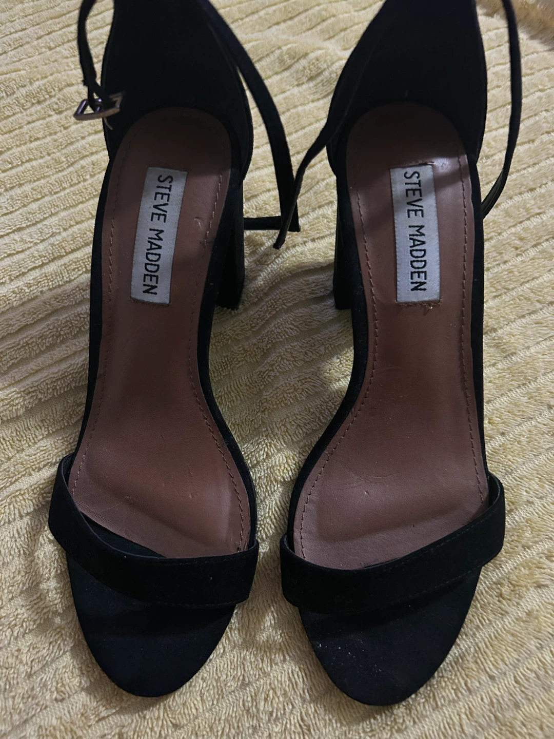 Steve Madden Black High-Heel Sandals – Size 7